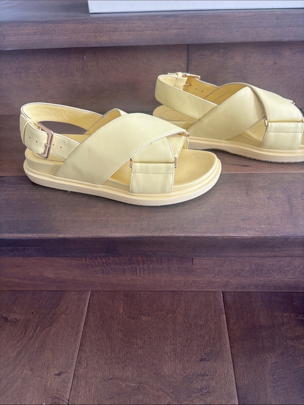 Marni Yellow Fussbett Sandals - Picture 3 of 8